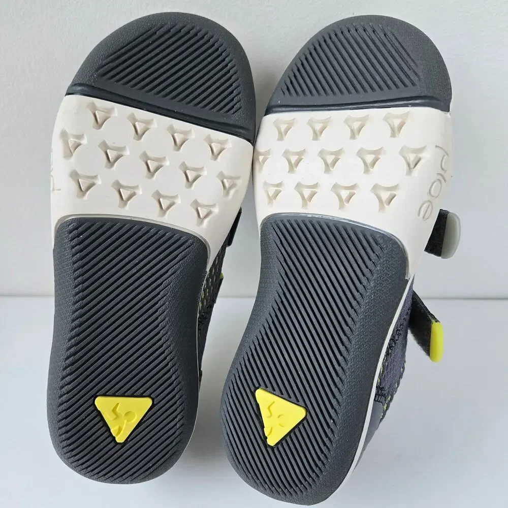 Plae NEW Kids TY Eco Poly Sneaker Shoes Gray Yellow Size US 1 EU 32 Unisex - Picture 14 of 14